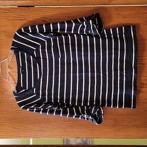 Express blue/white top